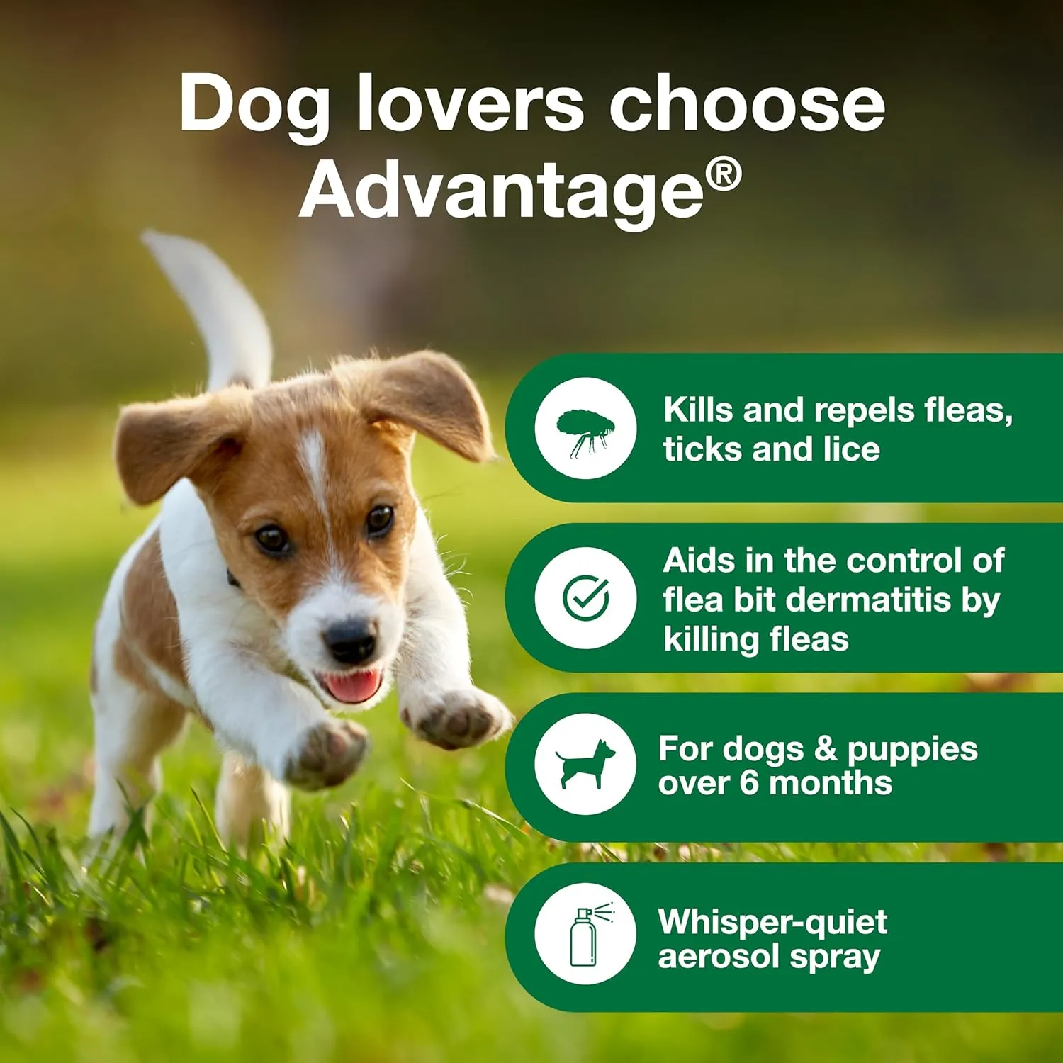 Advantage Topical & Indoor Flea & Tick Spray for Dogs / Puppies