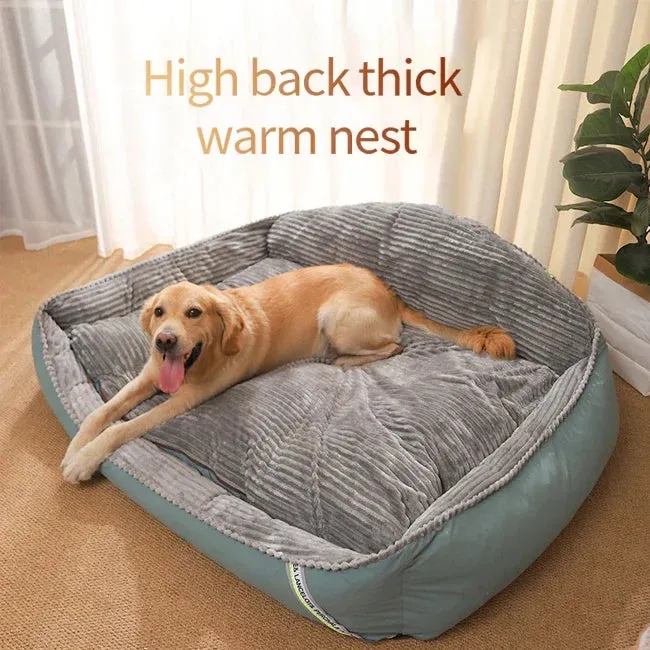 AiroPaws™ Widen & Thicken Removable Washable Anxiety Dog Bed for Large Dogs | Human-Size Dog Bed