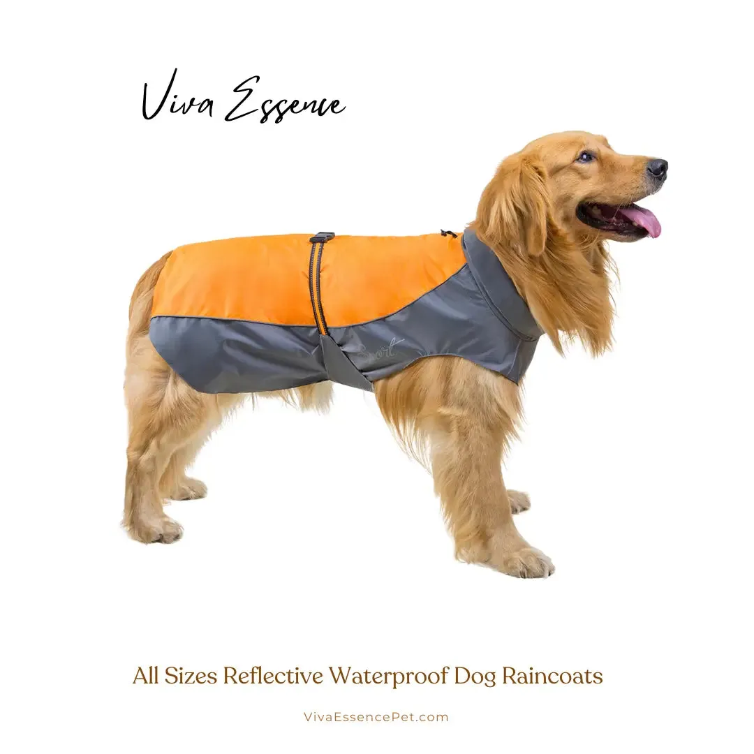 All Sizes Reflective Waterproof Dog Raincoat