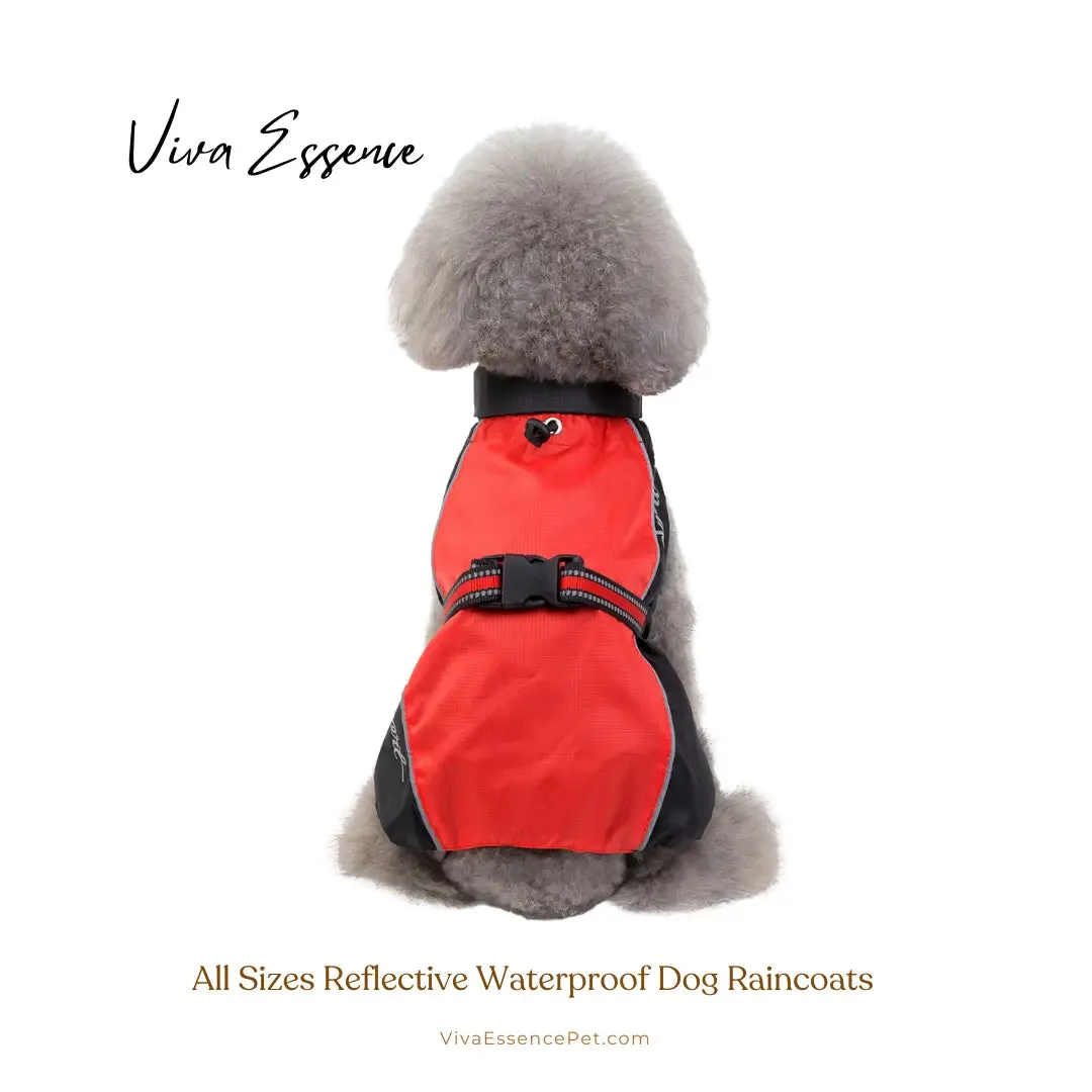 All Sizes Reflective Waterproof Dog Raincoat