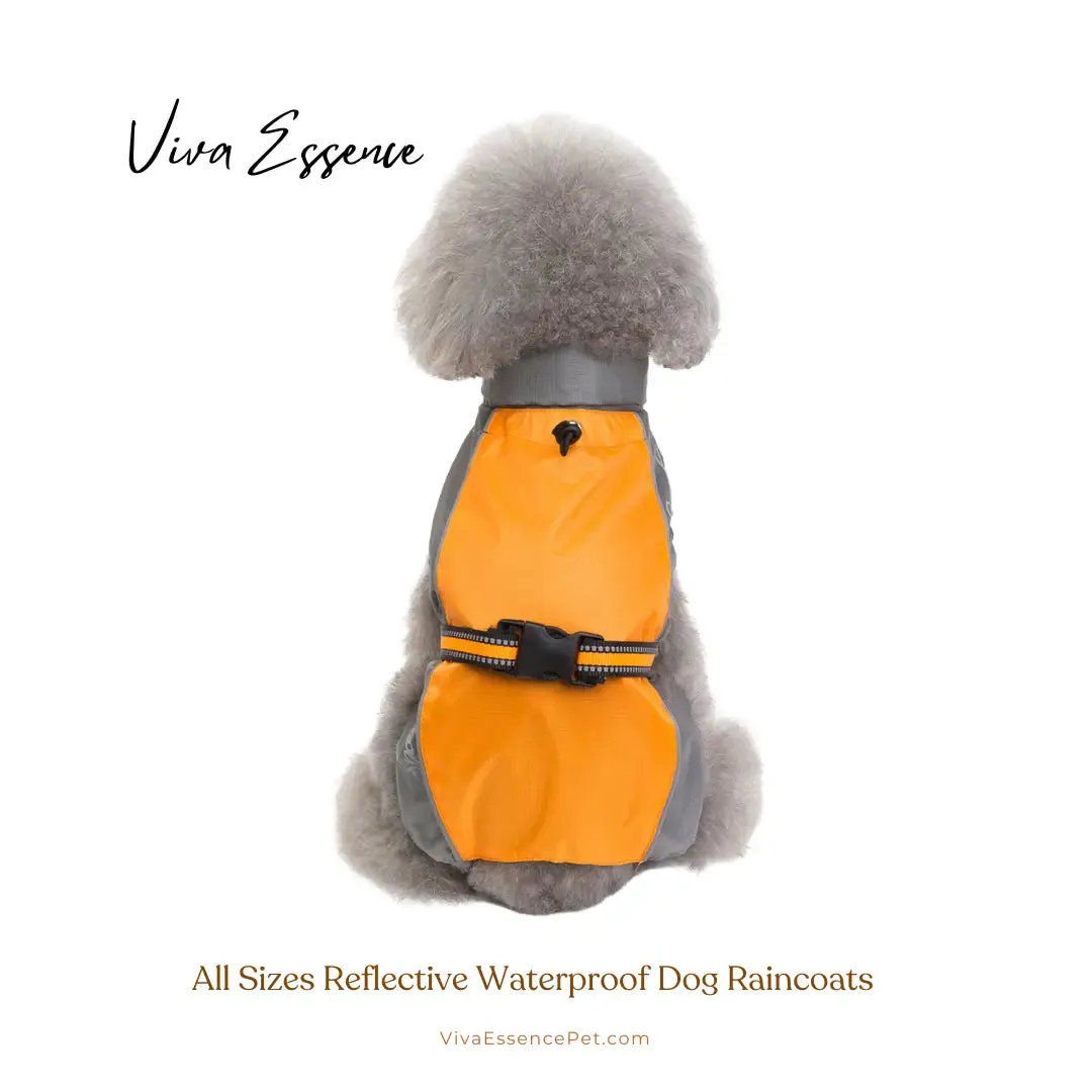 All Sizes Reflective Waterproof Dog Raincoat