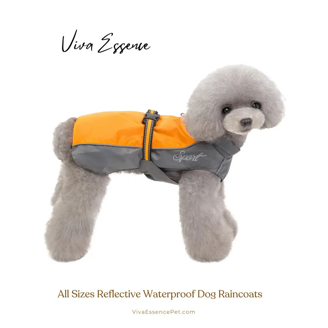All Sizes Reflective Waterproof Dog Raincoat