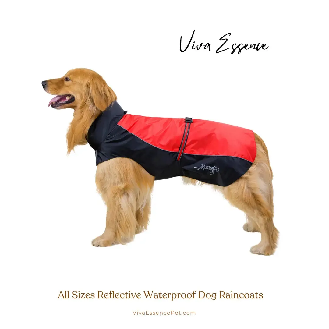 All Sizes Reflective Waterproof Dog Raincoat