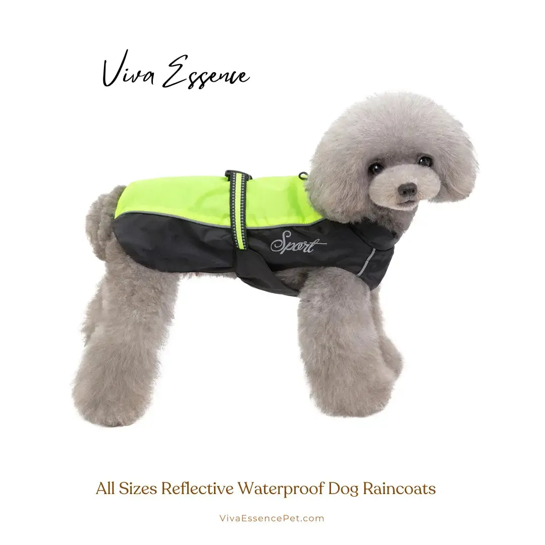 All Sizes Reflective Waterproof Dog Raincoat