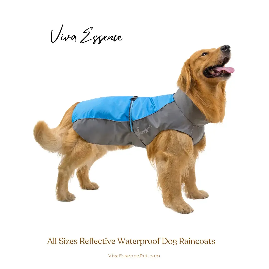 All Sizes Reflective Waterproof Dog Raincoat
