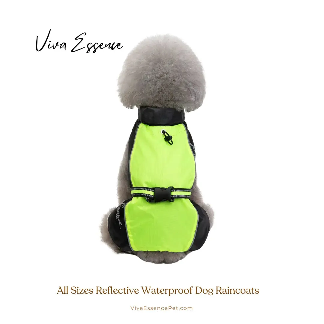 All Sizes Reflective Waterproof Dog Raincoat