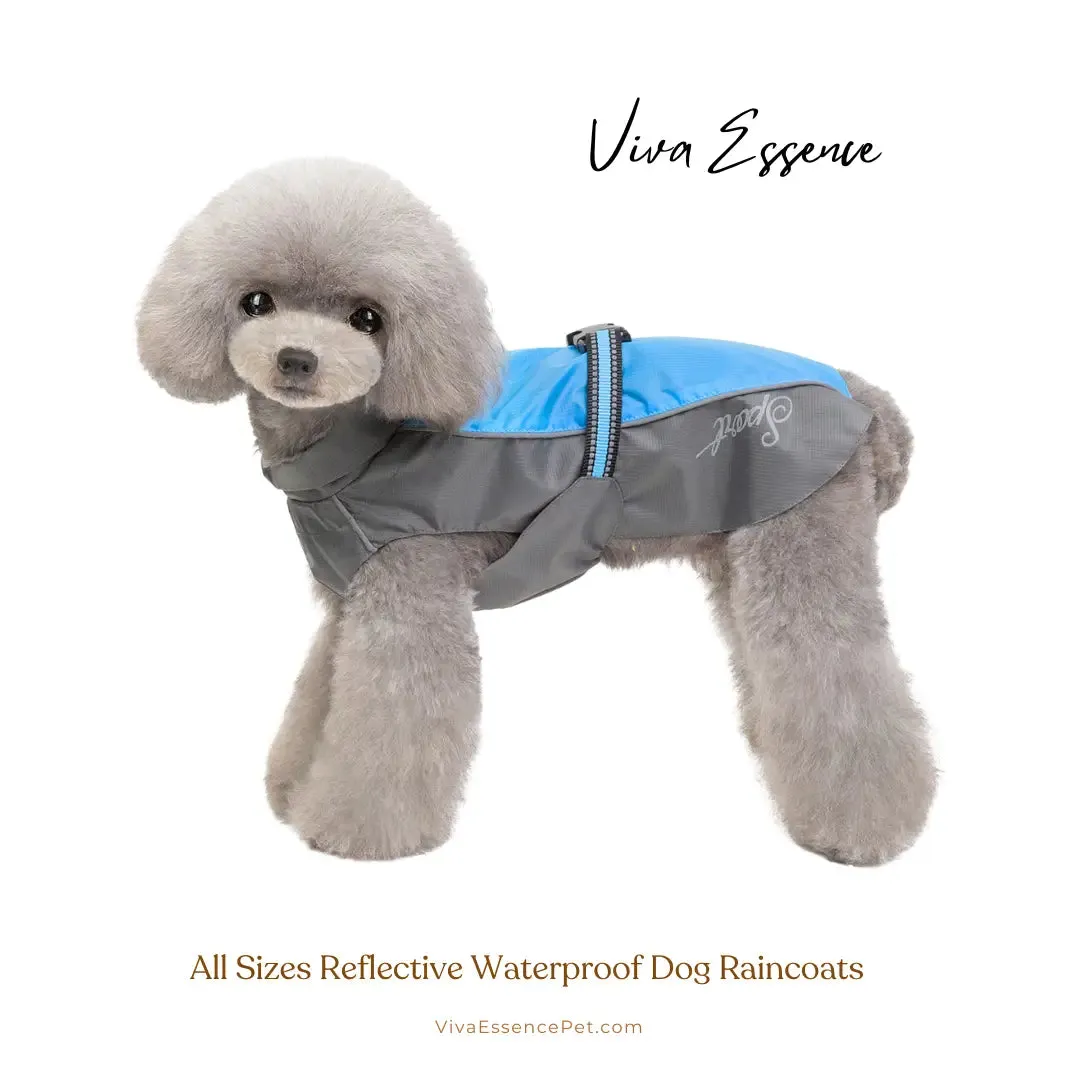 All Sizes Reflective Waterproof Dog Raincoat