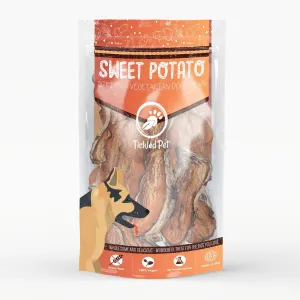 American Sweet Potato Strips 8oz Natural Tough Rawhide Alternative | Dog Treats