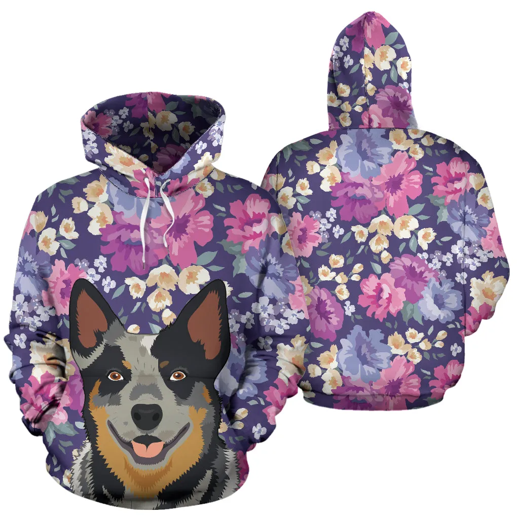 Australian Cattle Dog Portrait Hoodie