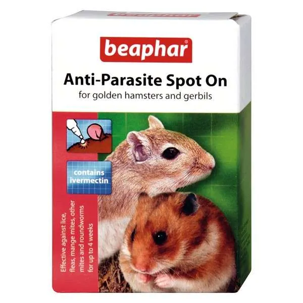 Beaphar Anti Parasite Spot On Hamster Gerbil 4 week pack