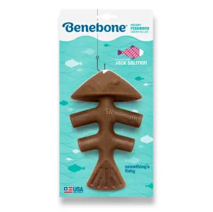 Benebone Fishbone Dog Chew Toy - Size Medium