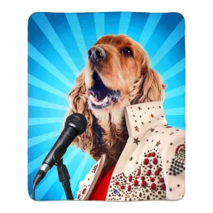 BLUE SUEDE CHEW TOY - FLEECE SHERPA BLANKET