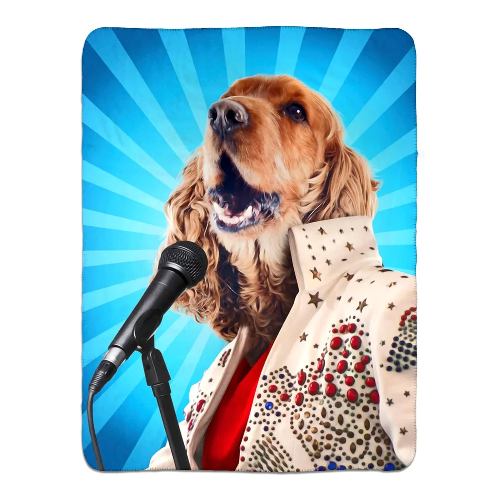 BLUE SUEDE CHEW TOY - FLEECE SHERPA BLANKET