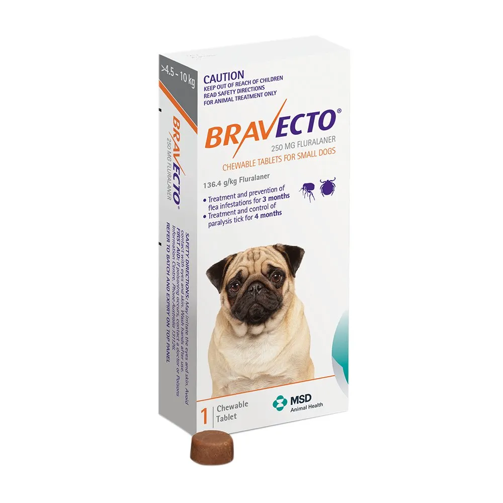 Bravecto Chew for Small Dogs 4.5 - 10kgs