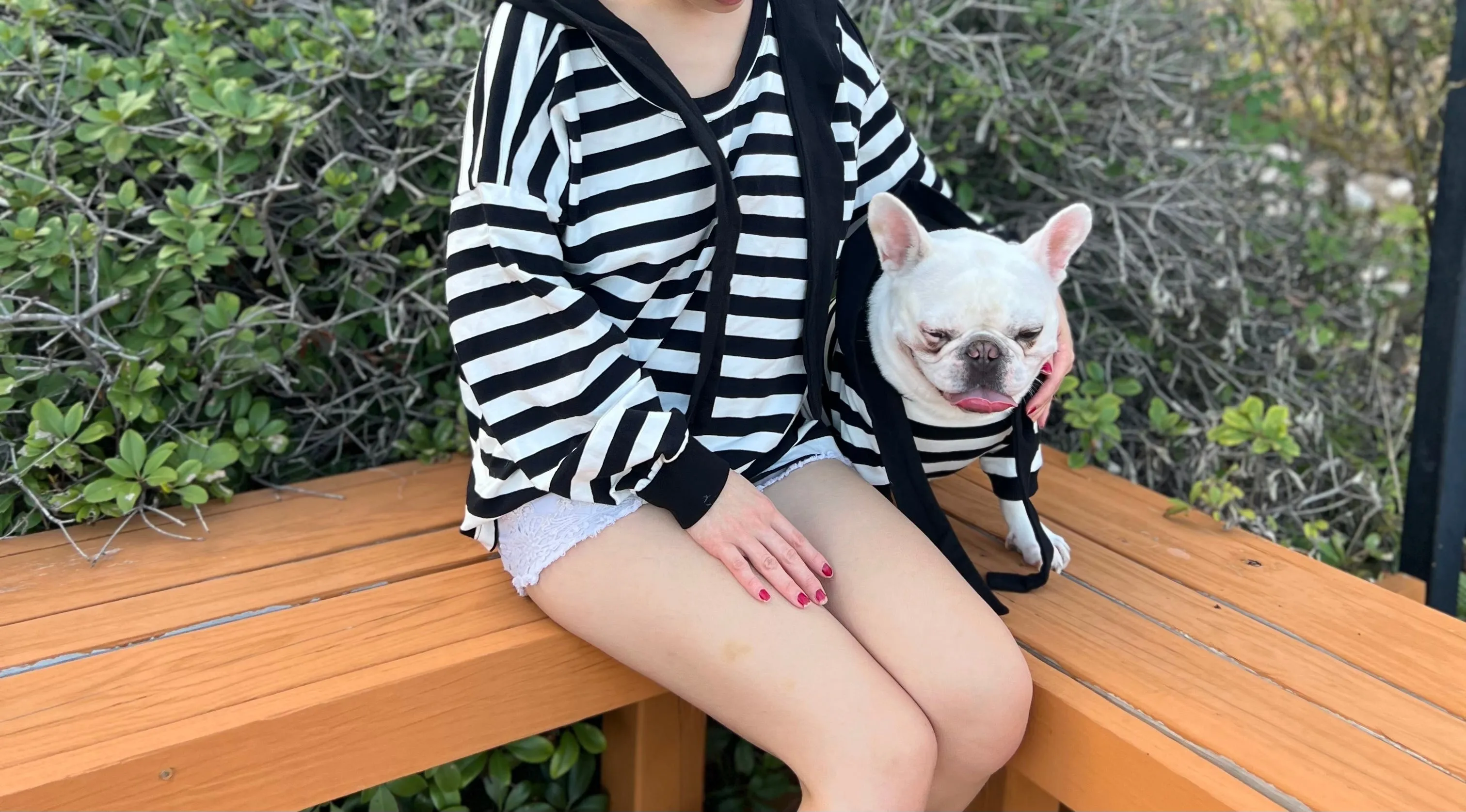 Casual Parisian Style Maritime-Inspired Owner and Pet Matching Set