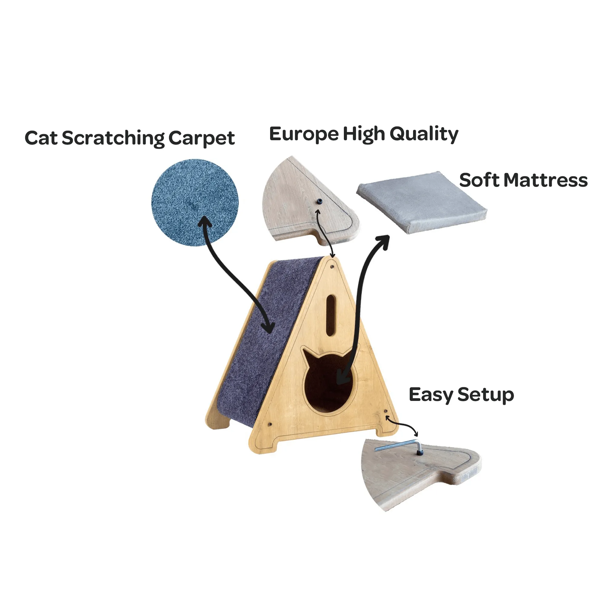 Cat Paw Teepee Scratcher