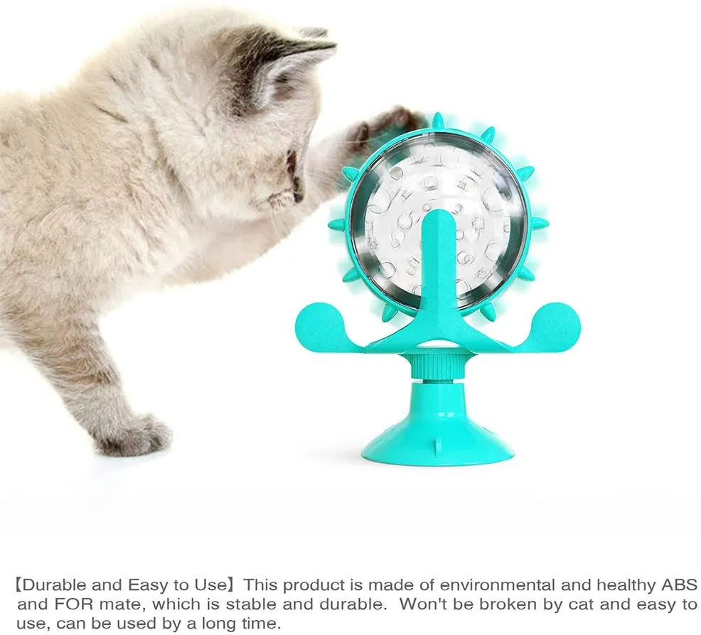Cat Toys Dog Cat Feeding Interactive Wheel Toy