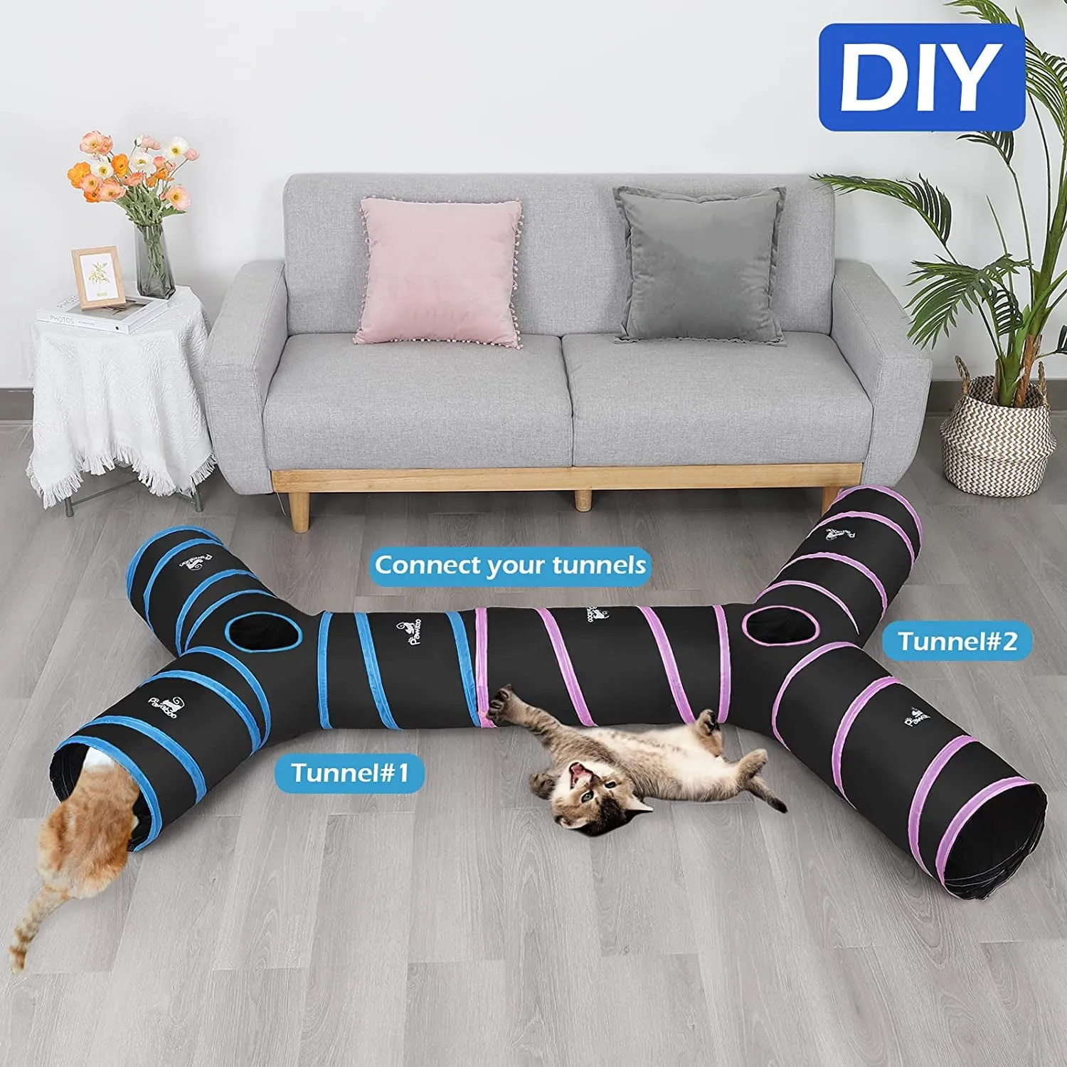 Cat Tunnel with Bell Balls