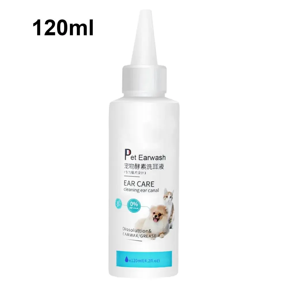 Cats Ear Cleaner Solution Ear Wax Debris Remover Double Action Ear Cleaning Solution For Dogs Kitten Puppy Pets Cats