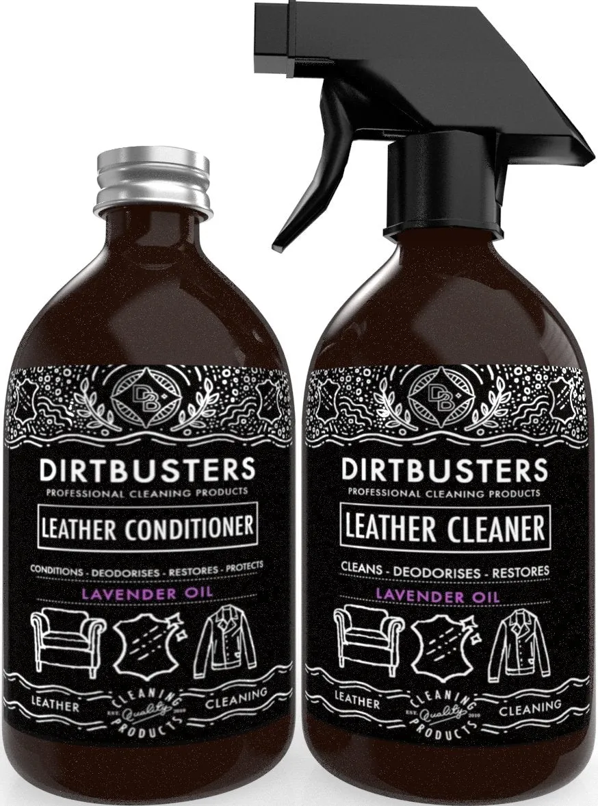 Dirtbusters Leather Clean & Condition Kit, With Lavender Oil (x2 500ml)