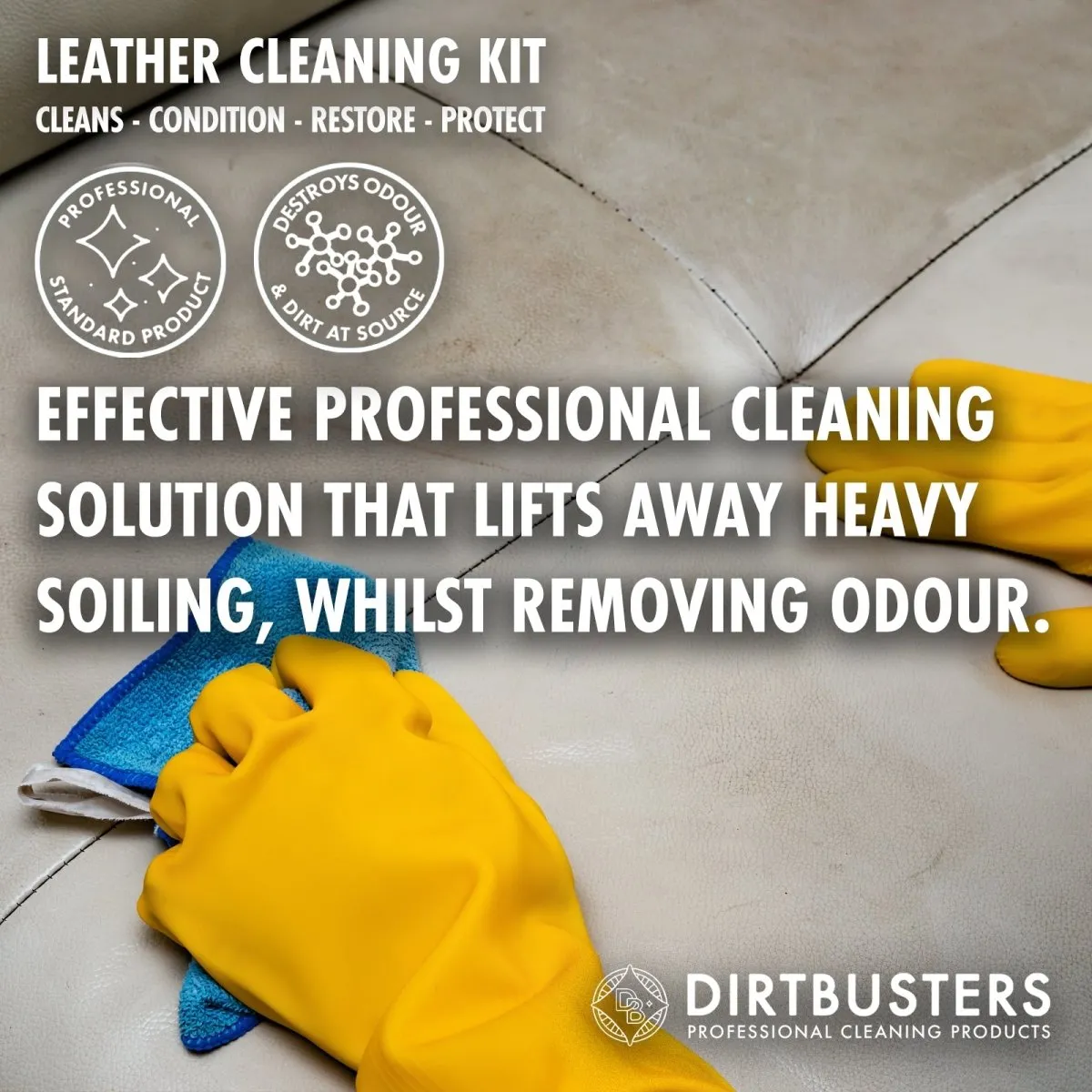 Dirtbusters Leather Clean & Condition Kit, With Lavender Oil (x2 500ml)