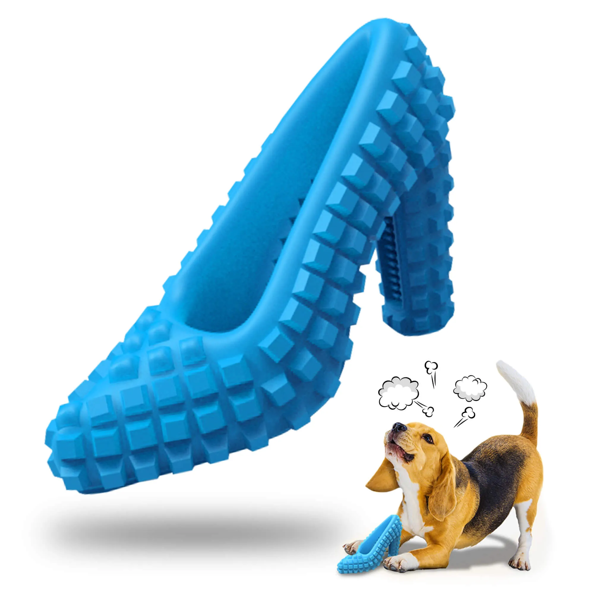 Dog Chew Toys for Aggressive Chewers - Treat Dispensing Chew Shoe Interactive Small Medium Dog Puzzle Toys