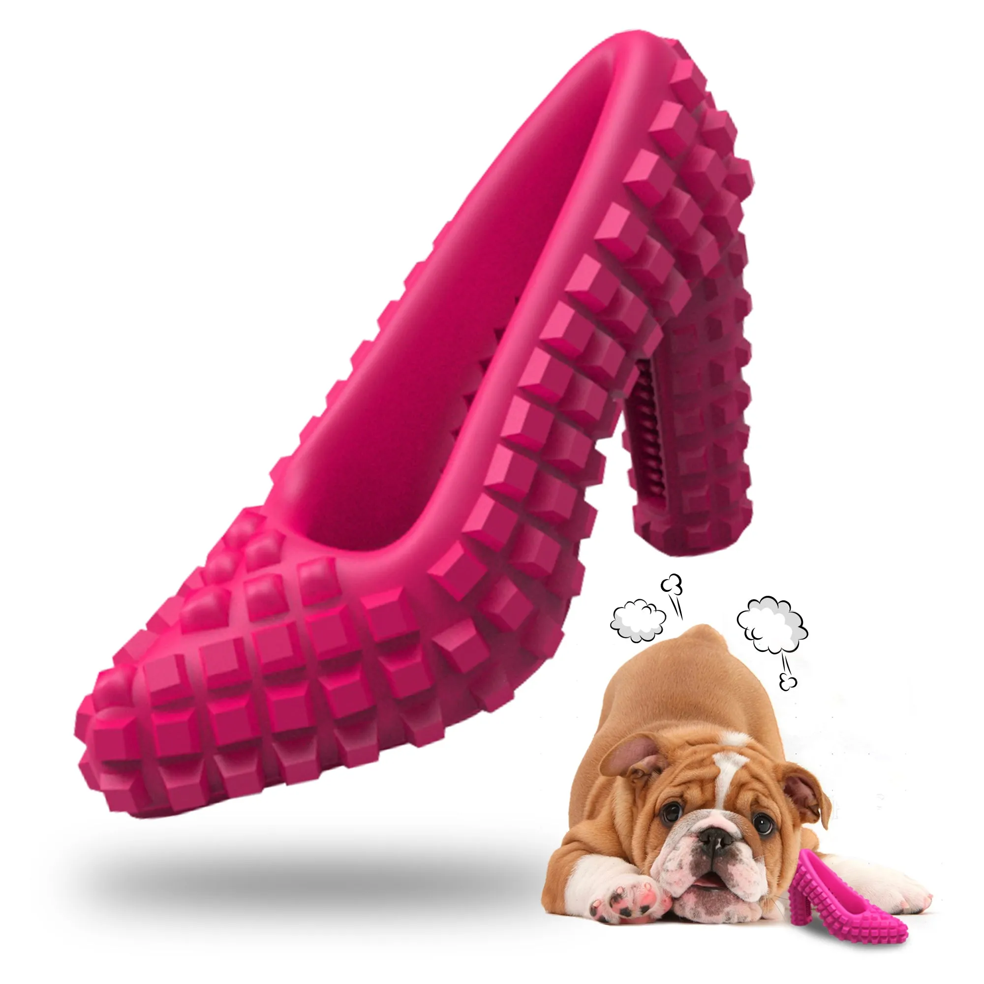 Dog Chew Toys for Aggressive Chewers - Treat Dispensing Chew Shoe Interactive Small Medium Dog Puzzle Toys