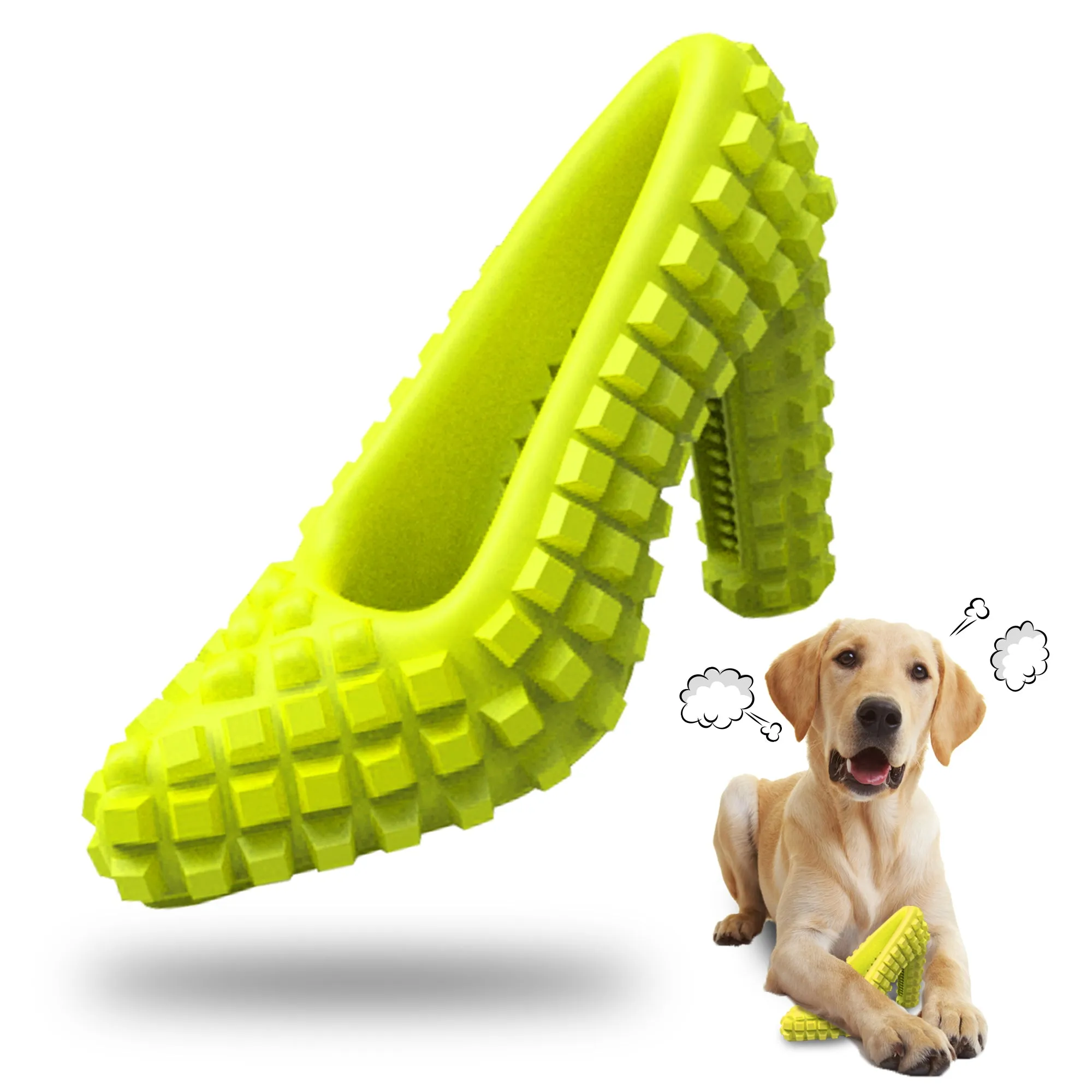 Dog Chew Toys for Aggressive Chewers - Treat Dispensing Chew Shoe Interactive Small Medium Dog Puzzle Toys