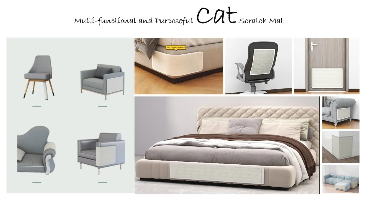 Durable & Washable Cat Scratching Mat Pad - High-Quality & Easy Maintenance