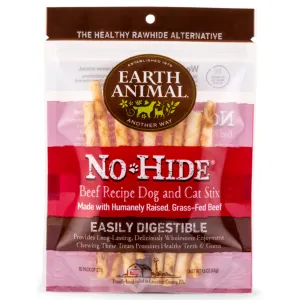Earth Animal No Hide Beef Recipe Stix Dog Treats 3oz/10pk