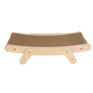 Fresh Fab Finds 5 Changeable Forms Cardboard Cat Scratcher Double-Sided Cat Scratching Pad With Solid Wood Structure Indoor Reversible Cat Scratcher Lounge