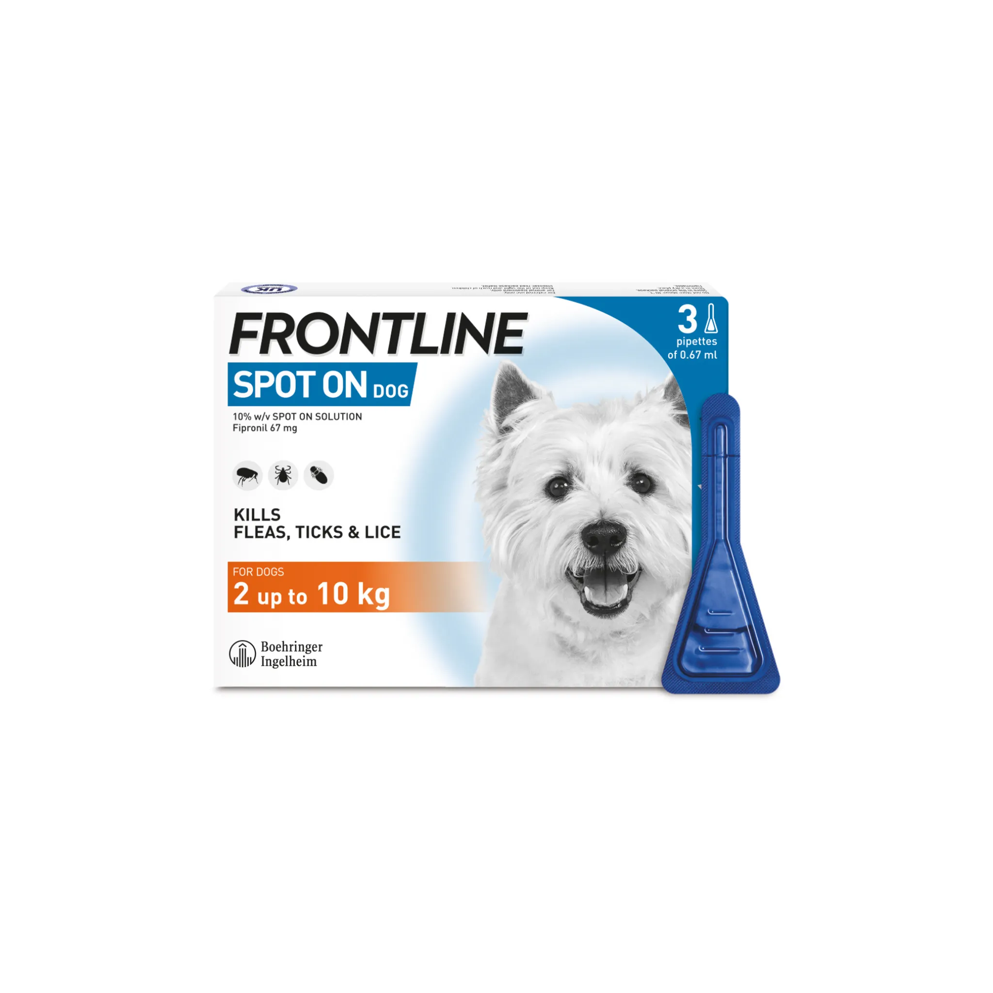 Frontline Spot On Flea And Tick Control For Dogs - 3 Pip