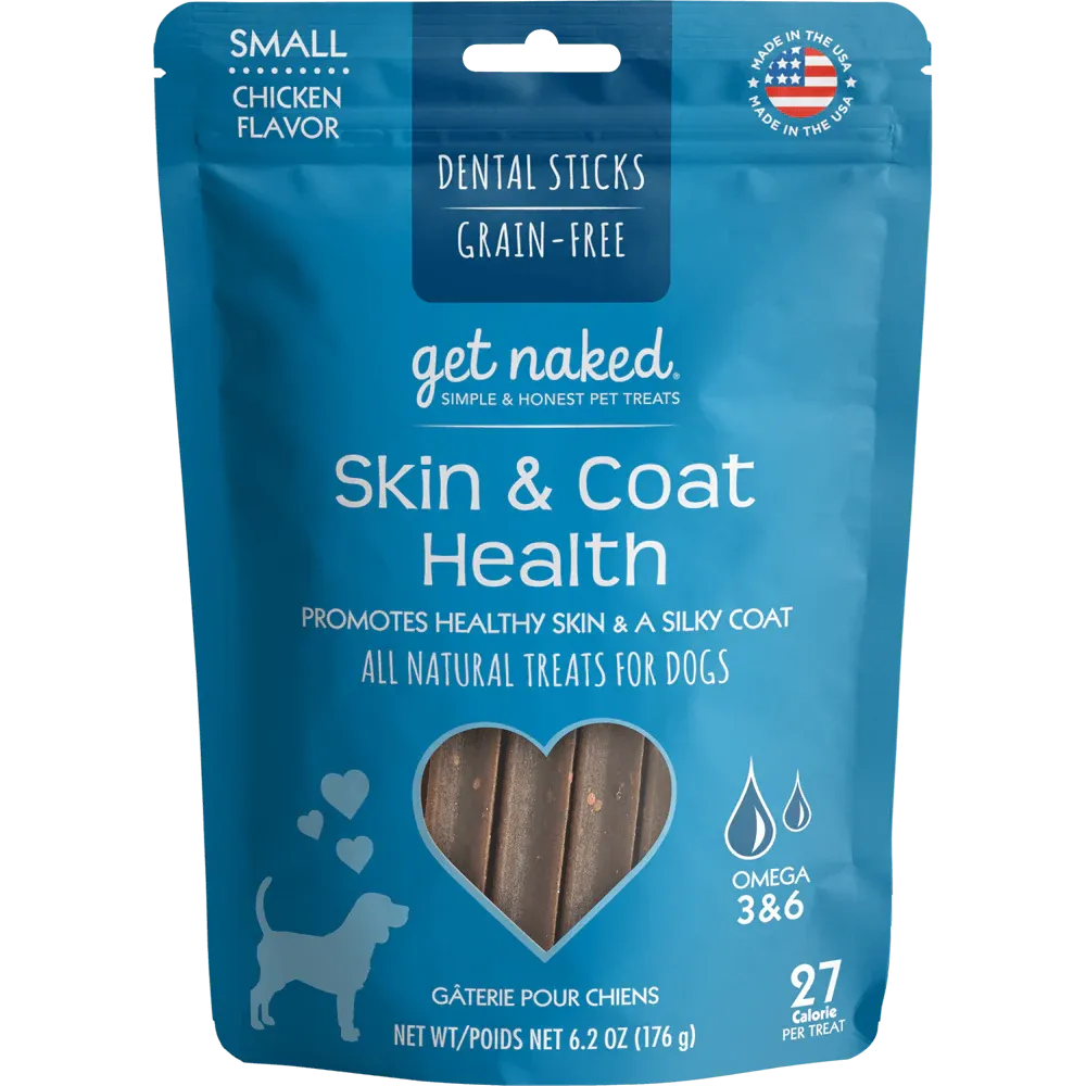 Get Naked - Grain-Free Dental Sticks - Skin & Coat Health