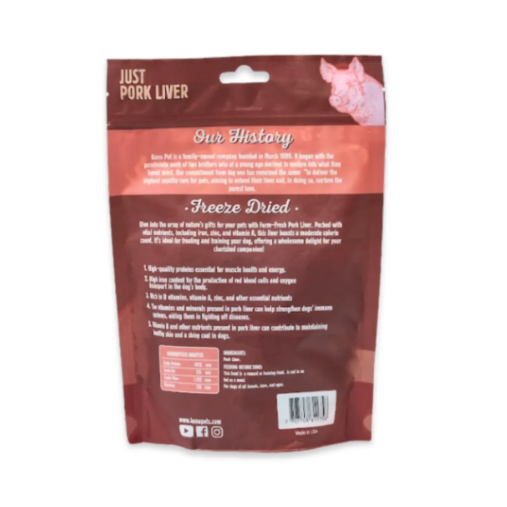 Kanu Pet Freeze Dried Pork Liver Dog Treat