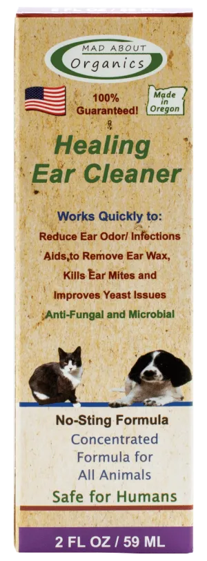 MAD ABOUT ORGANICS Healing Ear Cleaner - For Dogs and Cats