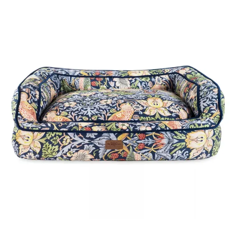 Morris and Co Pet Sofa - Strawberry Thief