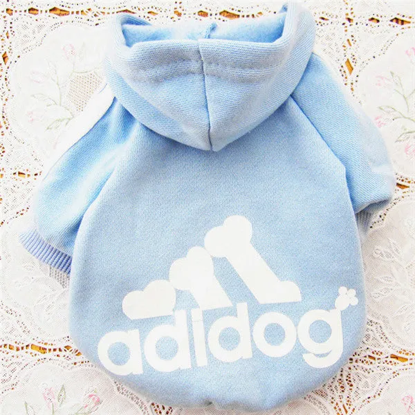 New Soft Cotton Cat Dog Clothes Pet Hoodie Coat Fashion Adidog Costume Warm Sweater Clothing for Small Dogs