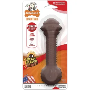 Nylabone Meaty Flavor Medley Barbell, Power Dog Chew
