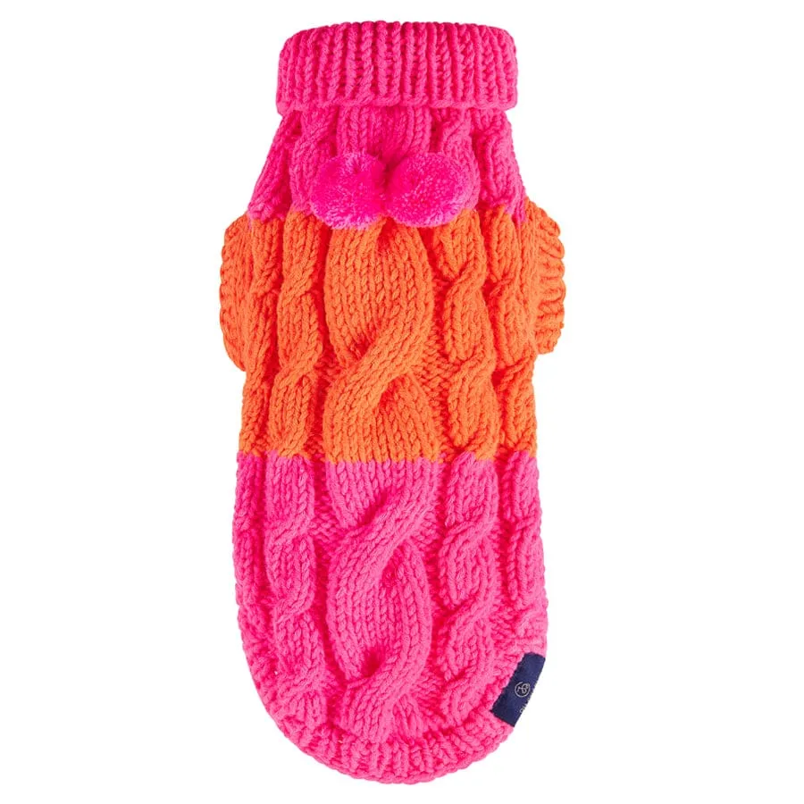 Oh Charlie Dog Sweater NeonRush