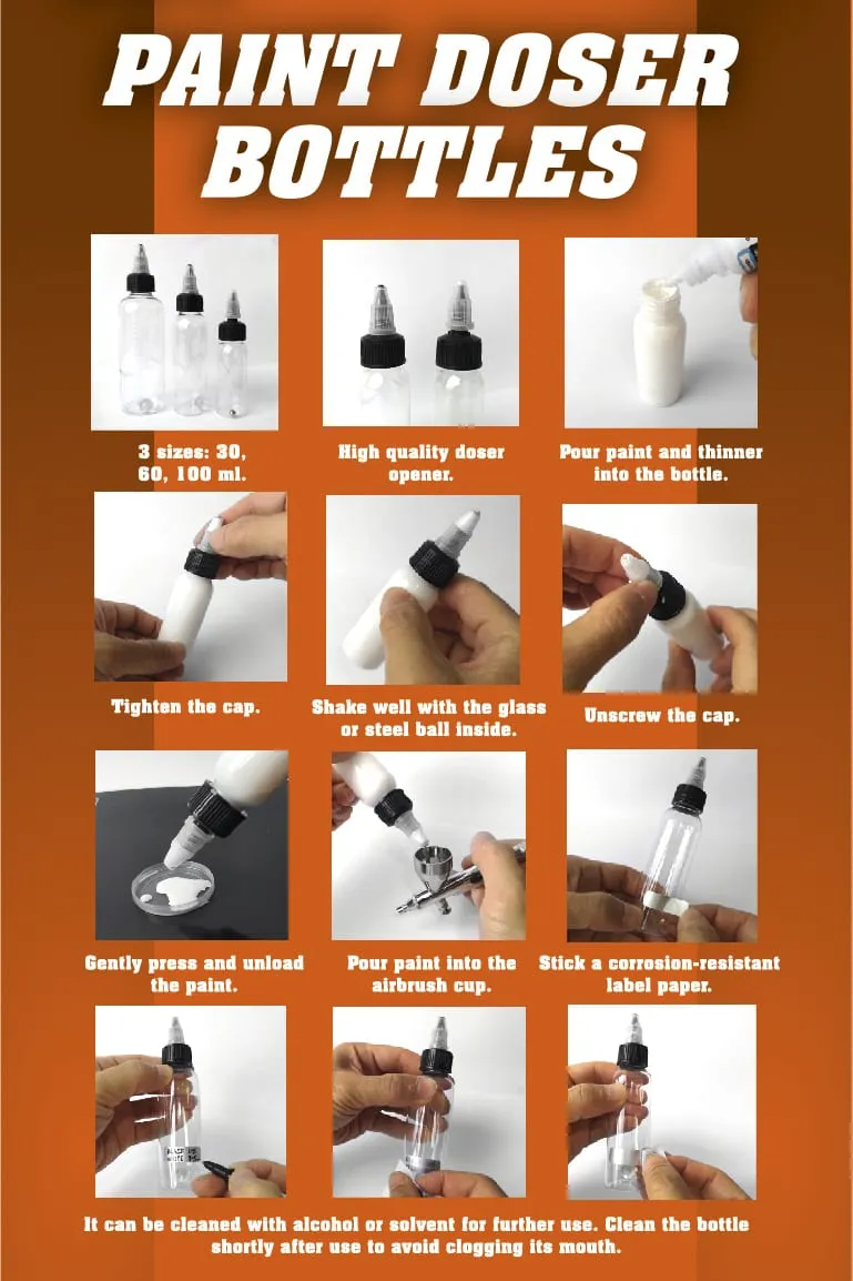 Paint Doser Bottles (100ml)