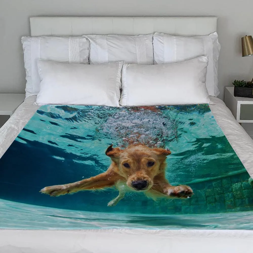 Personalized Photo Blanket for Pets | Custom Blanket With Pictures