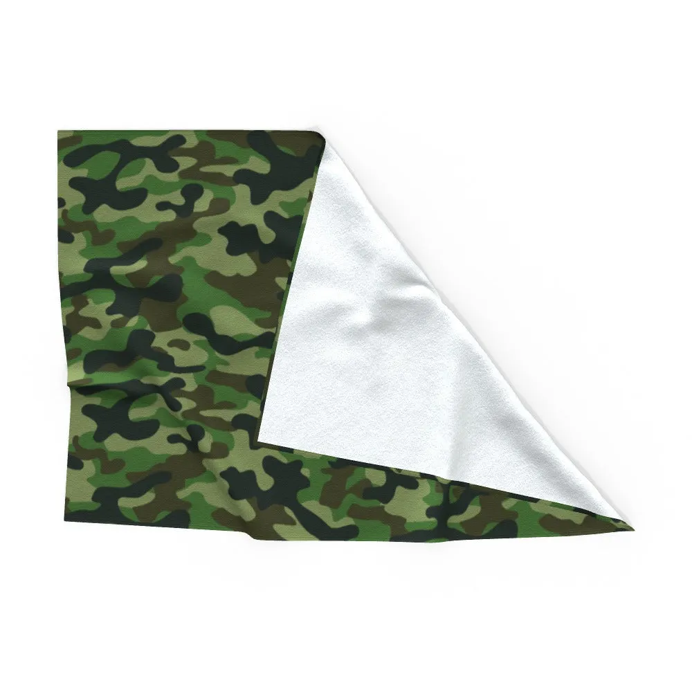 Pet Blanket Throws - Camo Green