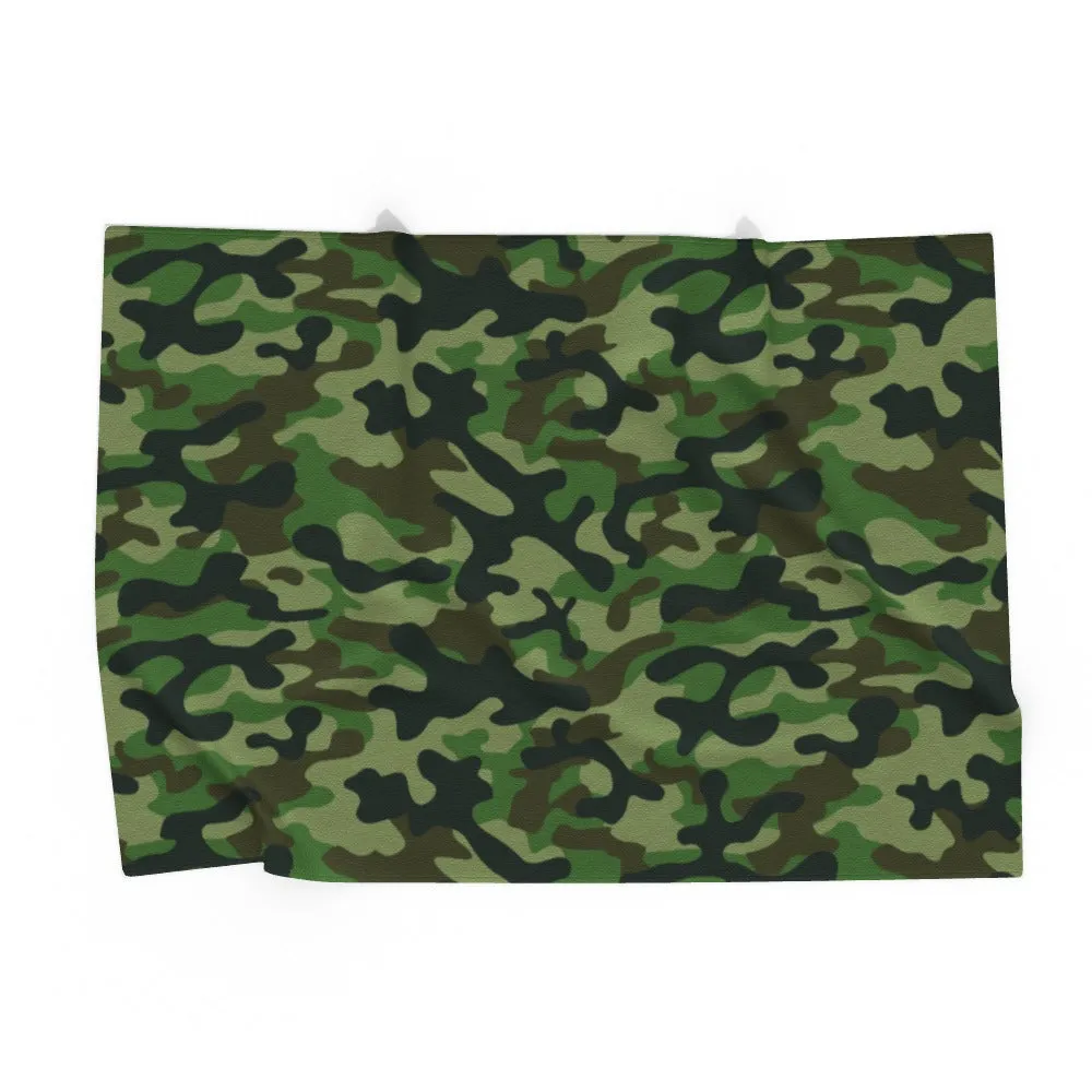 Pet Blanket Throws - Camo Green