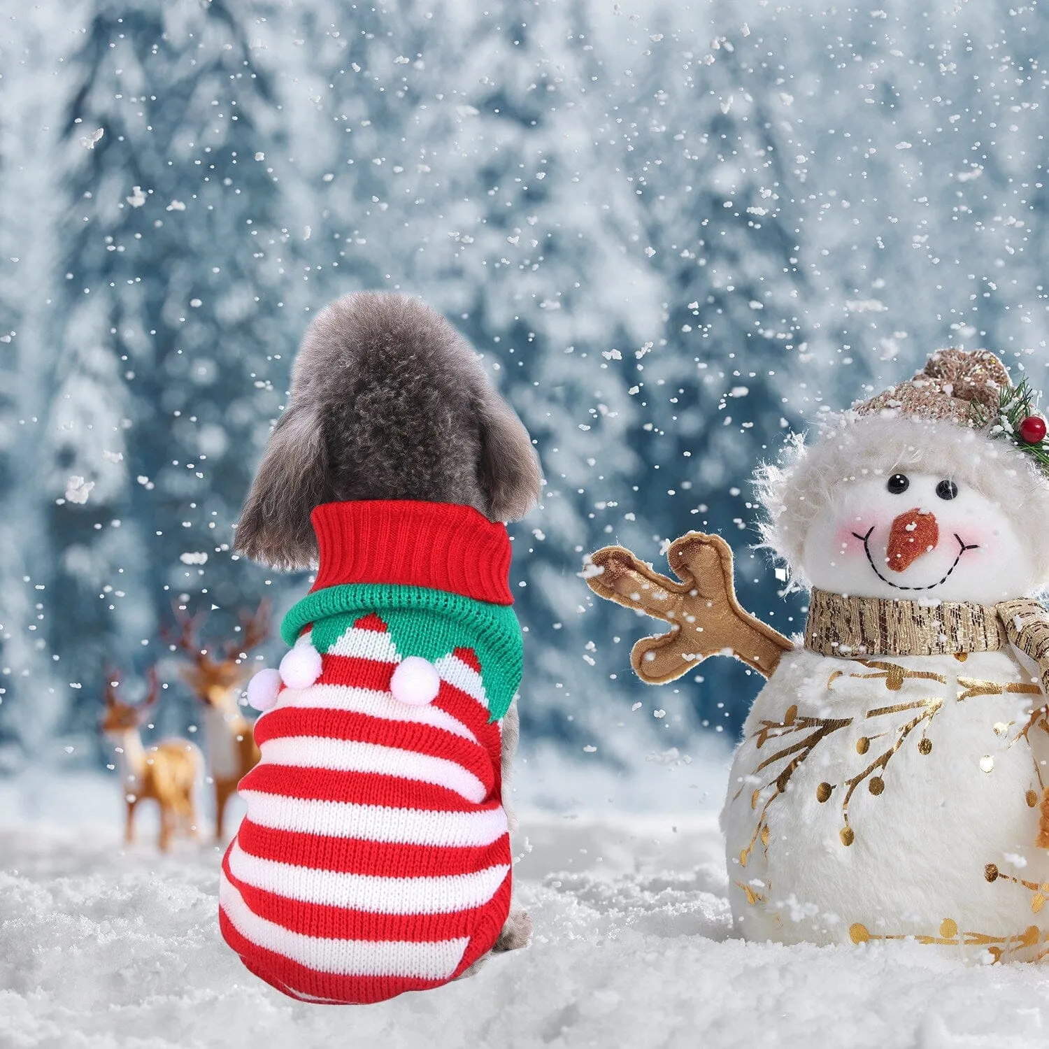 Pet Christmas Turtleneck Sweater