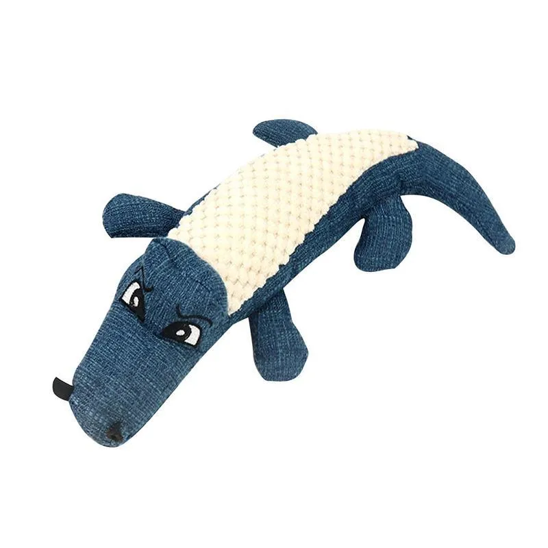 Pet Crocodile Squeaking Chew Toys