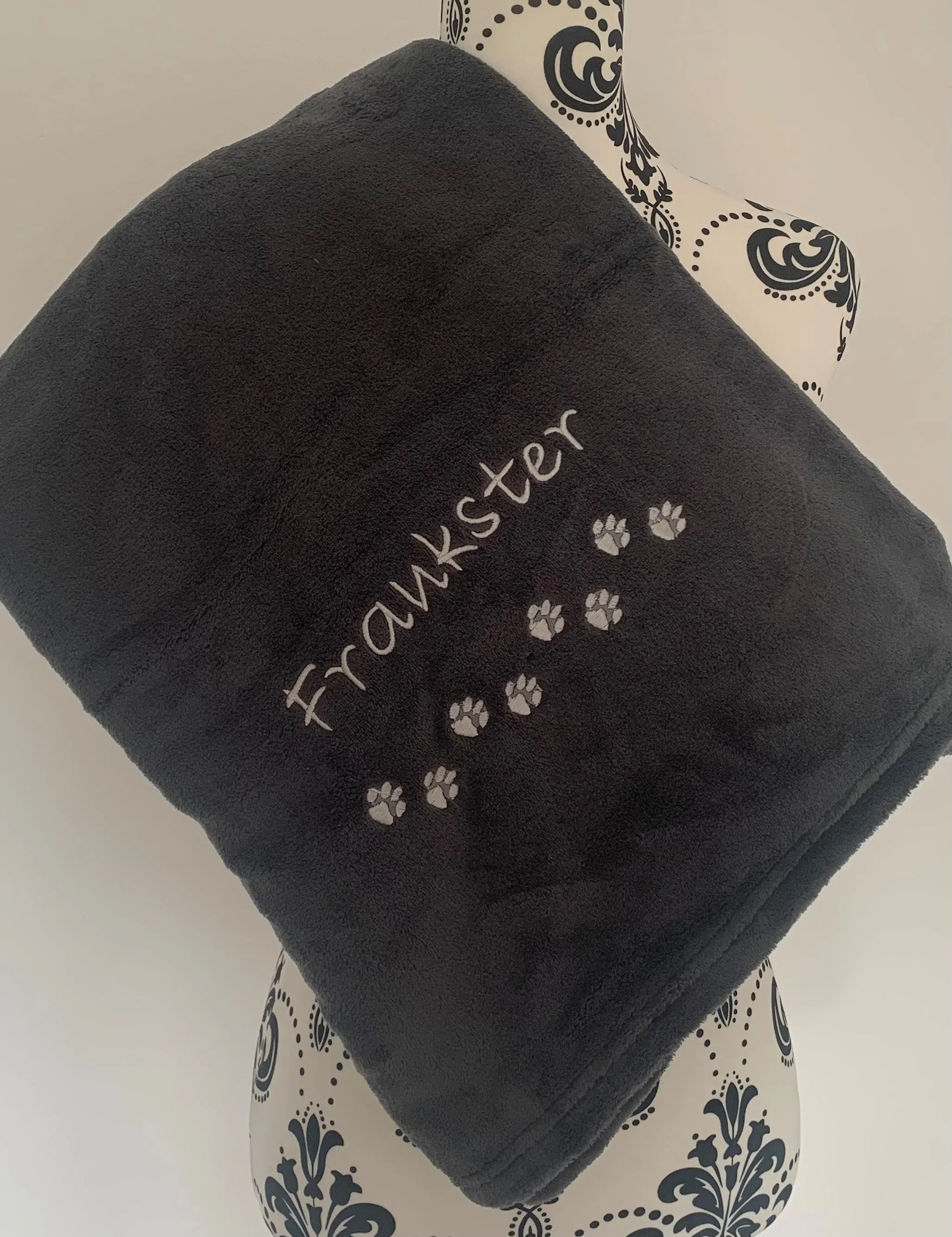 Pet Fleece Blanket - Mini Paws - Personalised