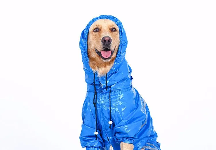 Pet Large Dogs Raincoat Out door walking Waterproof