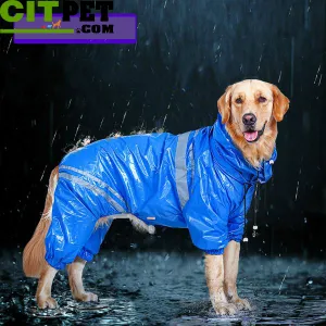 Pet Large Dogs Raincoat Out door walking Waterproof