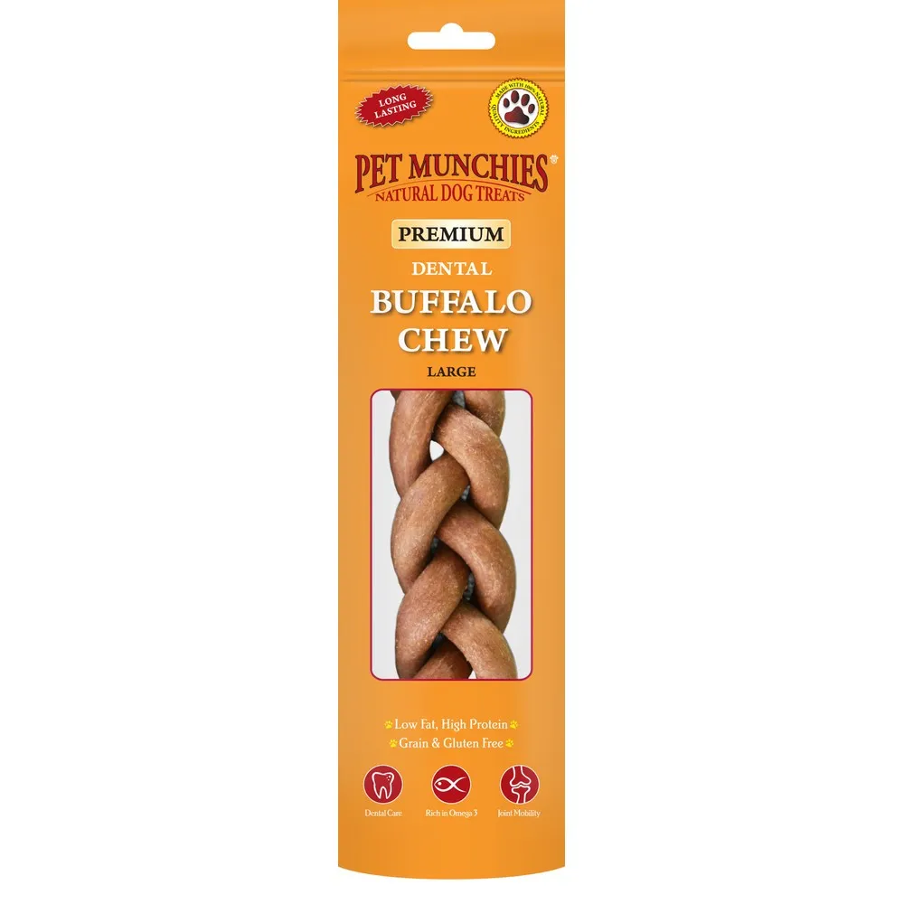 Pet Munchies Dog Buffalo Chews Large