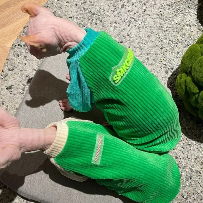 Pure Cotton Sweater for Sphynx & German Hairless Cats | Spring & Autumn Elastic Soft Apparel